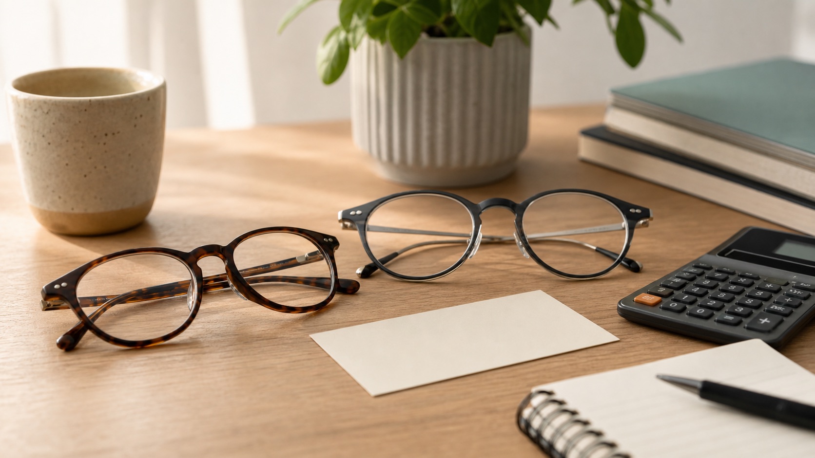Online glasses order screen with prescription notes and frames
