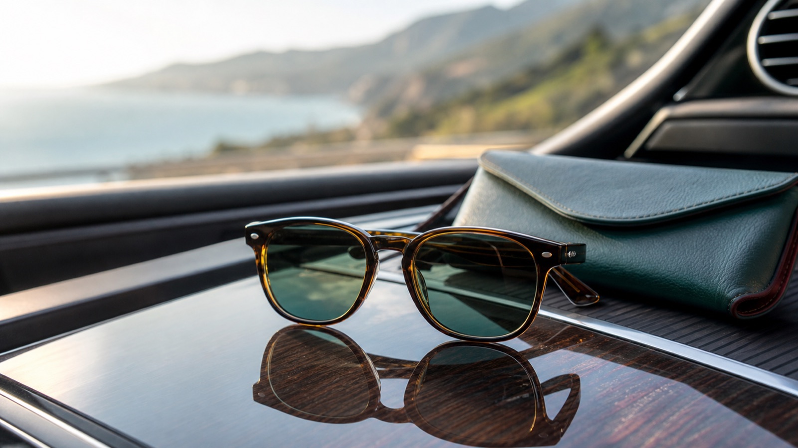 Prescription sunglasses in a car with bright daylight outside
