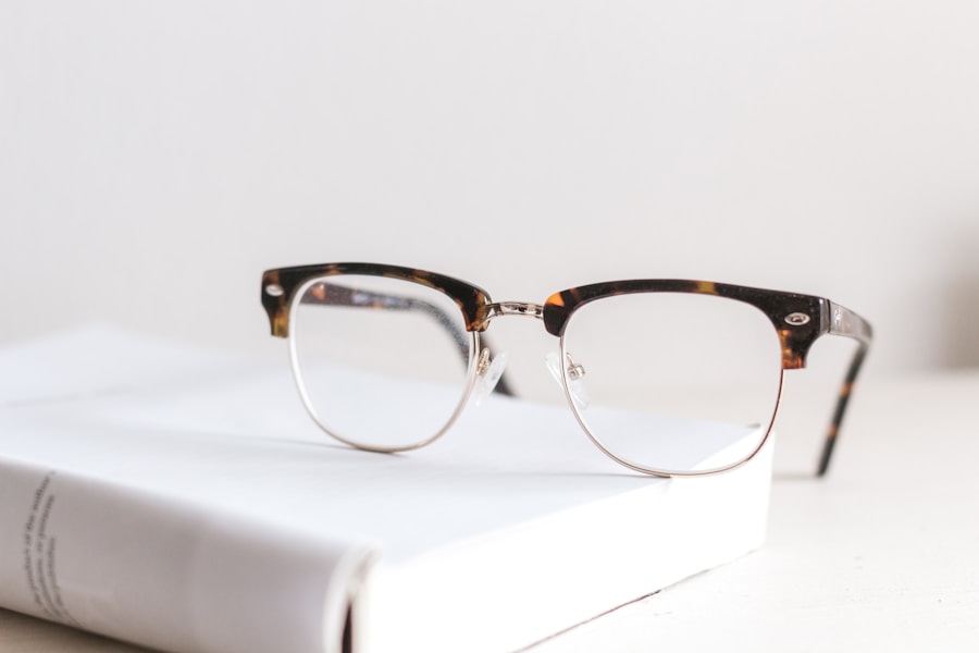 Glasses frames on display